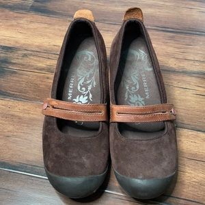Merrell brown casual Mary Jane slip on shoes size 10